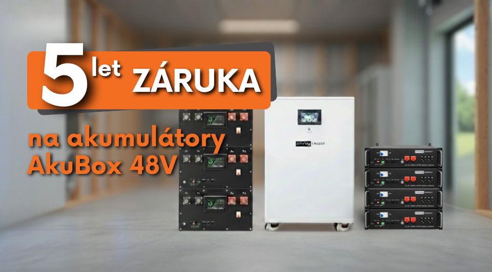 Nabídka AkuBoxů s prodlouženou pětiletou zárukou pro 48V systémy